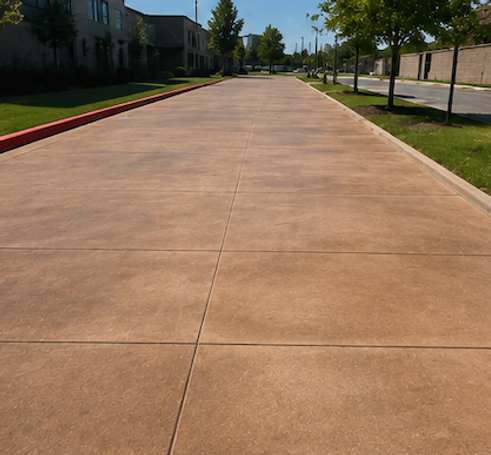 Colored Concrete Installation