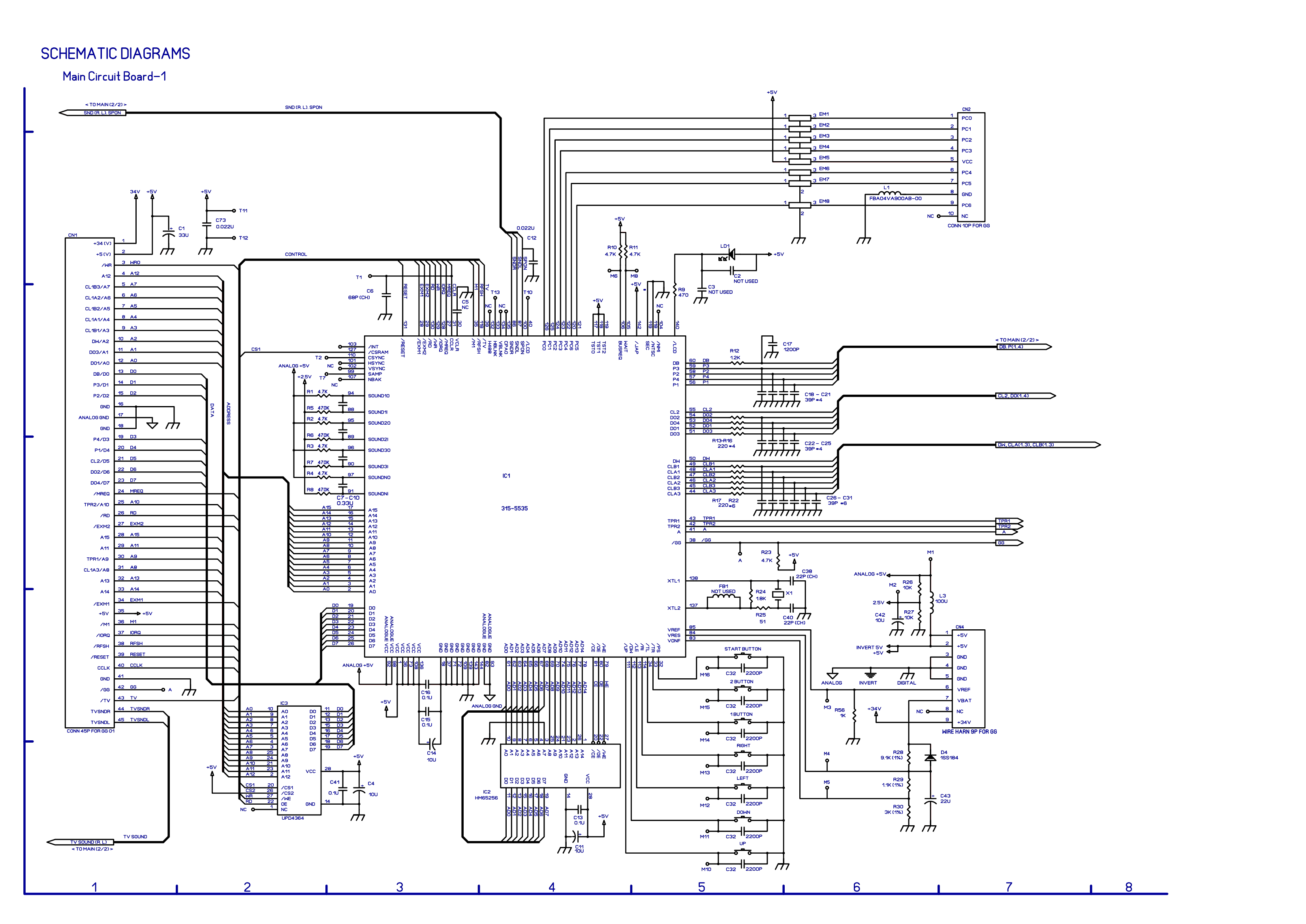 GAME GEAR VA1 SCHEMATICS MAIN CIRCUIT BOARD-1_LOW.GIF