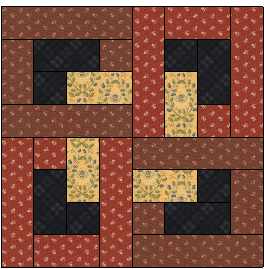 Interlocking O Quilt Block Free Pattern