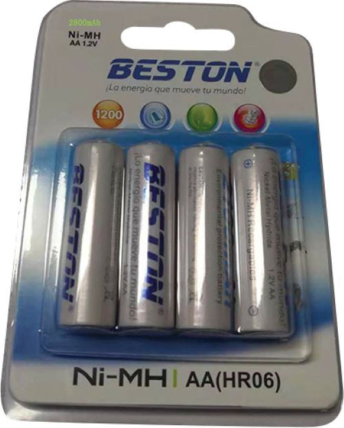 4 סוללות נטענות ניקל מיטל בגודל AA