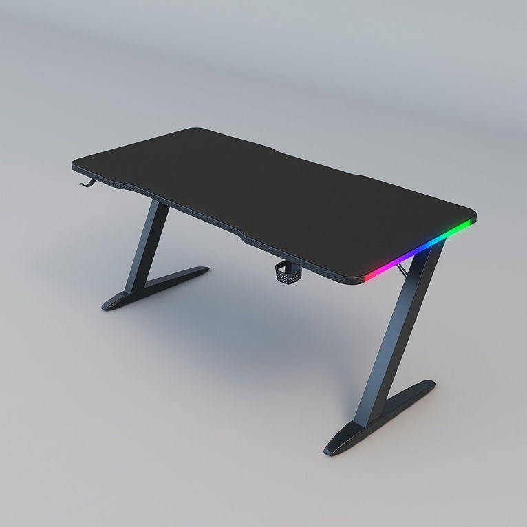 שולחן למחשב Zero Lag RGB עם משטח לעכבר