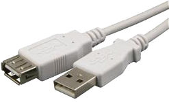 כבל מאריך USB בתקן 2.0V באורך 2 מטר