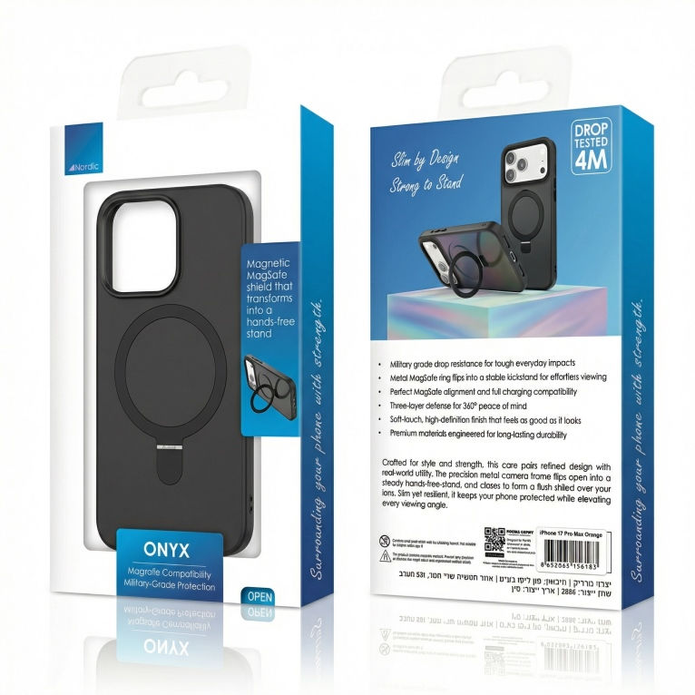 כיסוי  Onyx Shield שחור iPhone 17 Air