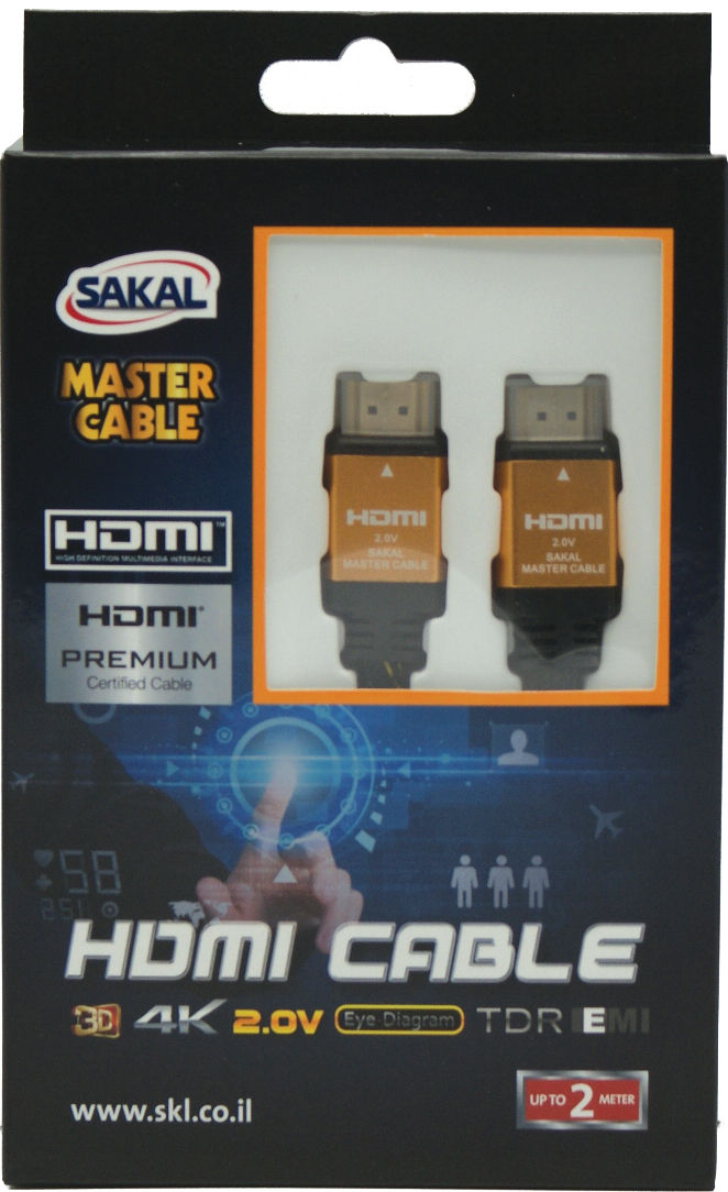 כבל HDMI בתקן 2.0V באורך 3 מטר