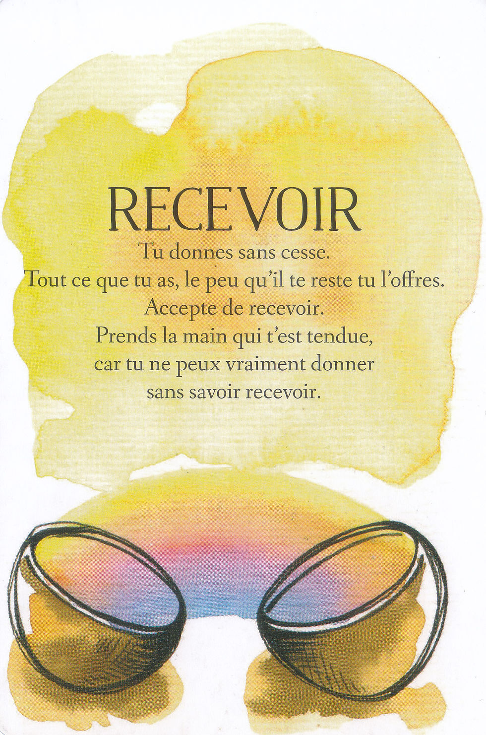 Carte de L'Oracle des messages de ton âme, de Charlotte Daynes - Energies du 11 au 17 juillet 2022 (Pleine Lune du 13) : Dire au revoir et s'Autoriser à Recevoir (son Héritage de Lumière)