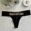 Thumbnail: Personalized "Welcome Home" Military Black Thong
