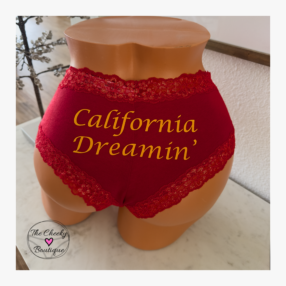 California Dreamin Authentic Victorias Secret Red Panties