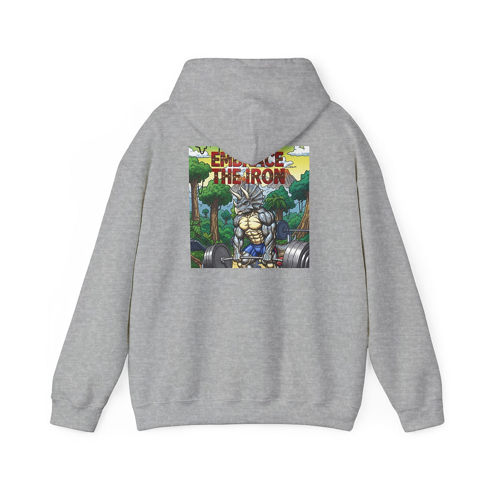 Thumbnail: Embrace the Iron with Tyson Triceratops Hoodie
