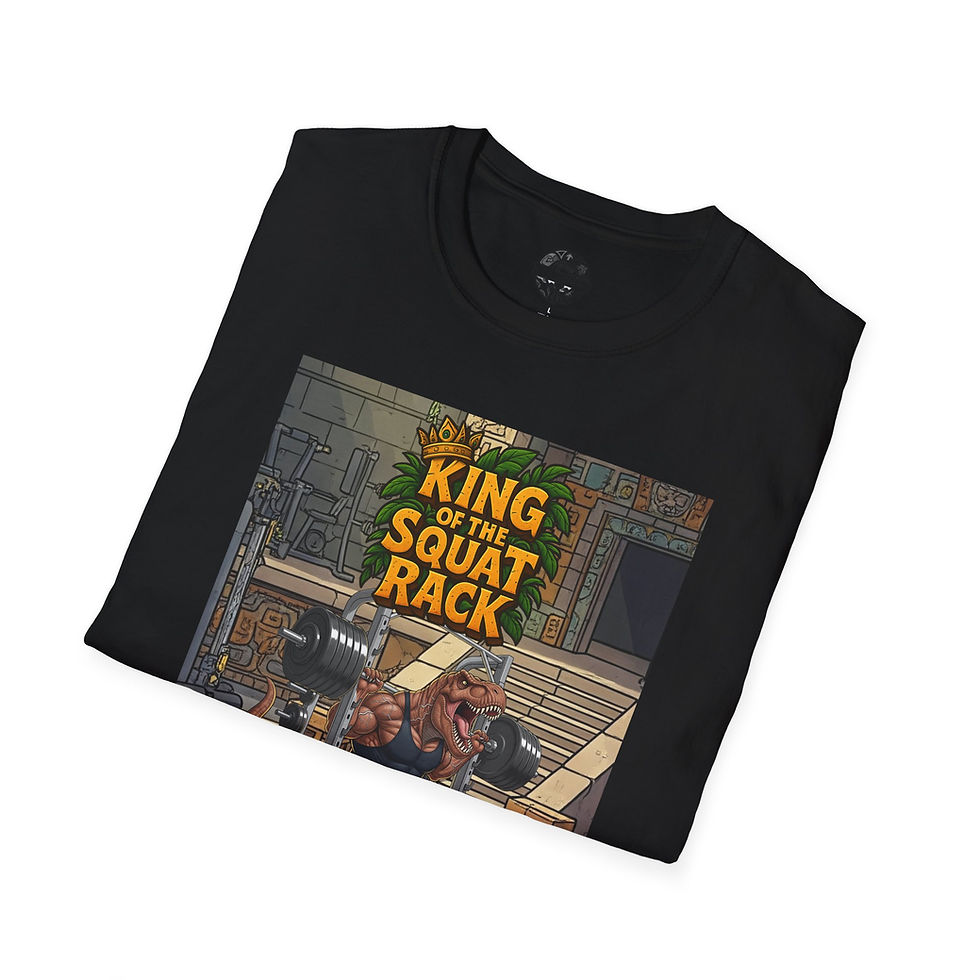 Thumbnail: Squat Rack King George Quadrasaurus Moto- T-Shirt
