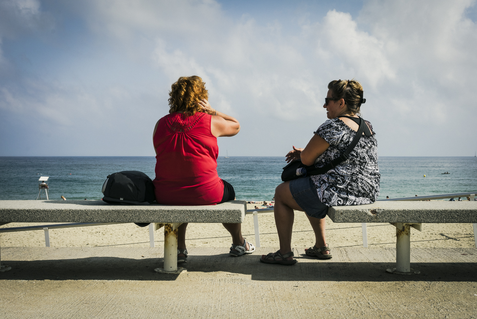 Facing the sea, Barcelona. Spain.