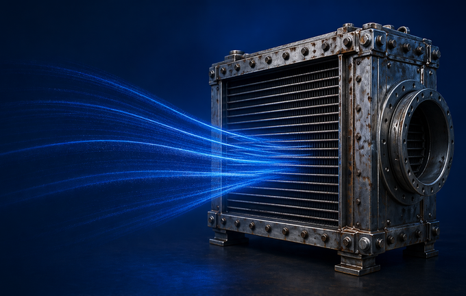Heat exchnager/radiator airflow.