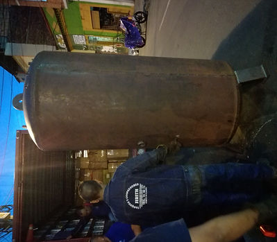 Fabrica de pulmones para aire en acero al carbón