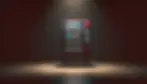 DALL·E 2025-03-04 15.58.35 - A vending machine stands alone in a completely dark, empty ro
