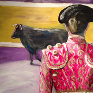 christian-laloux/peinture/beaux-arts/decoration/habits-de-lumiere/toromachie/toreador/taureau/corrida/muleta/paseo/acrylique/toile.jpeg
