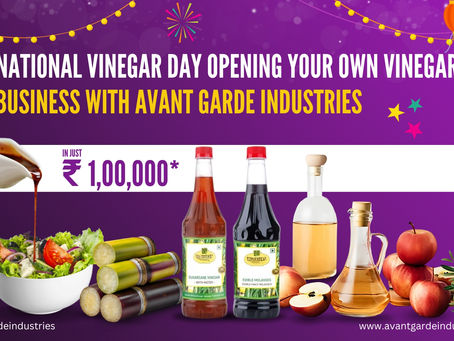 Start Your Own Vinegar Business with Avant Garde Industries