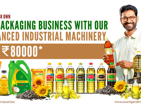 Start your own Oil packaging business with our advanced industrial machinery