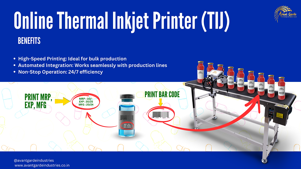 Online/ Continous batch coding printer