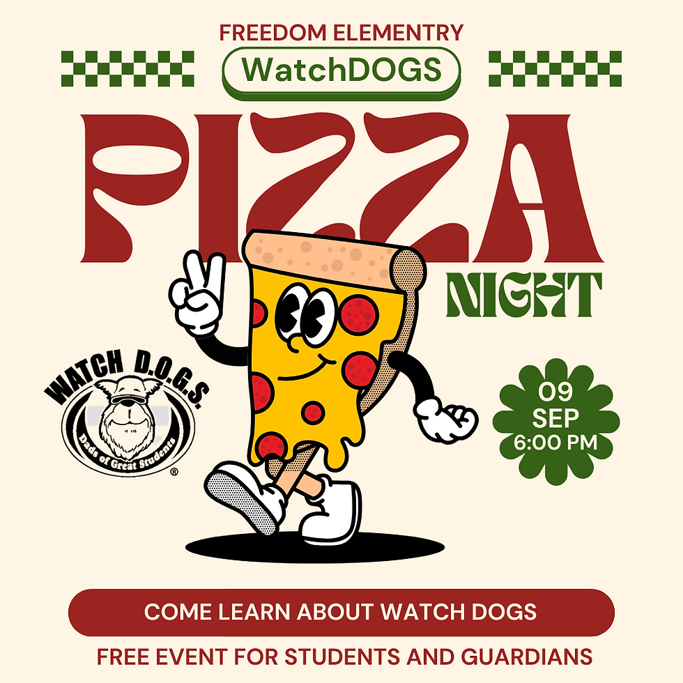 Watch D.O.G.S. Pizza Night September 9th 6pm