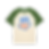 Children’s short-sleeve raglan T-shirt with a beige body and green sleeves, featuring a “Candy Salad” graphic with a bowl ill