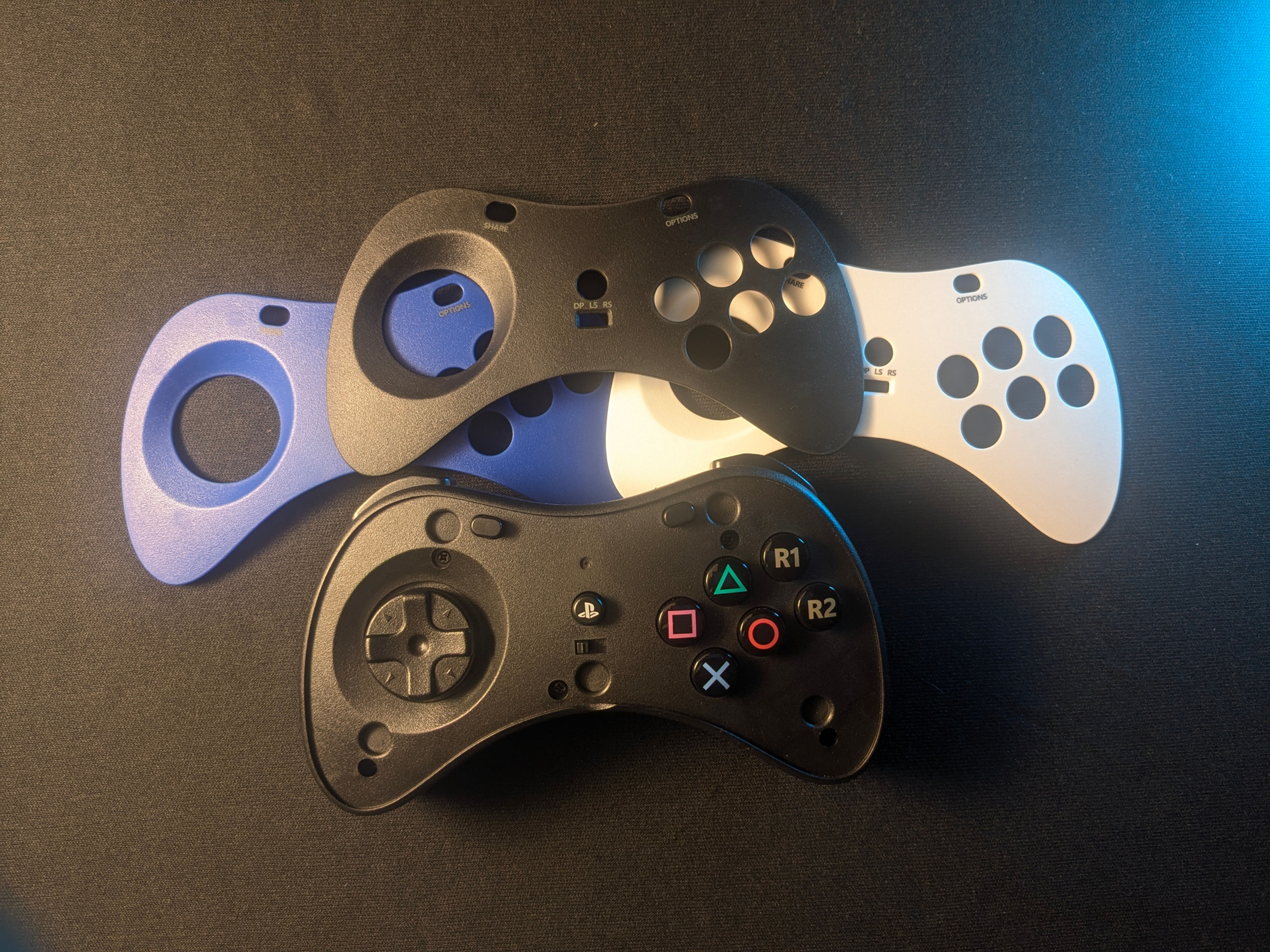 PowerA Fusion Wired Fightpad for PS4, 6-Button Layout, Dual Rumble Motors