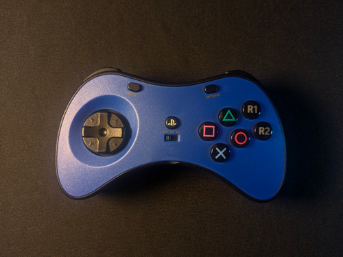 PowerA Fusion Wired Fightpad for PS4, 6-Button Layout, Dual Rumble