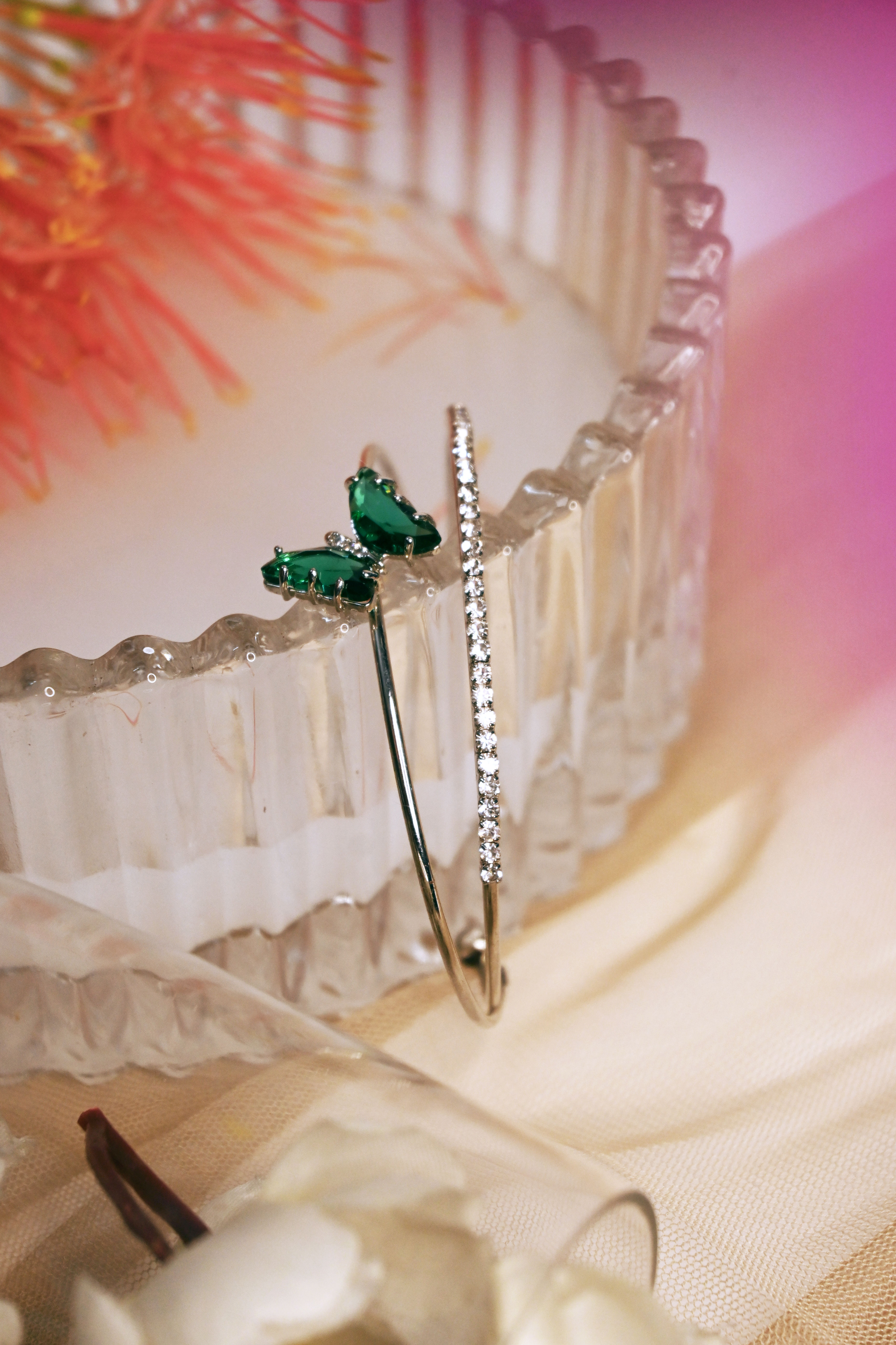 Green Daisy Bracelet