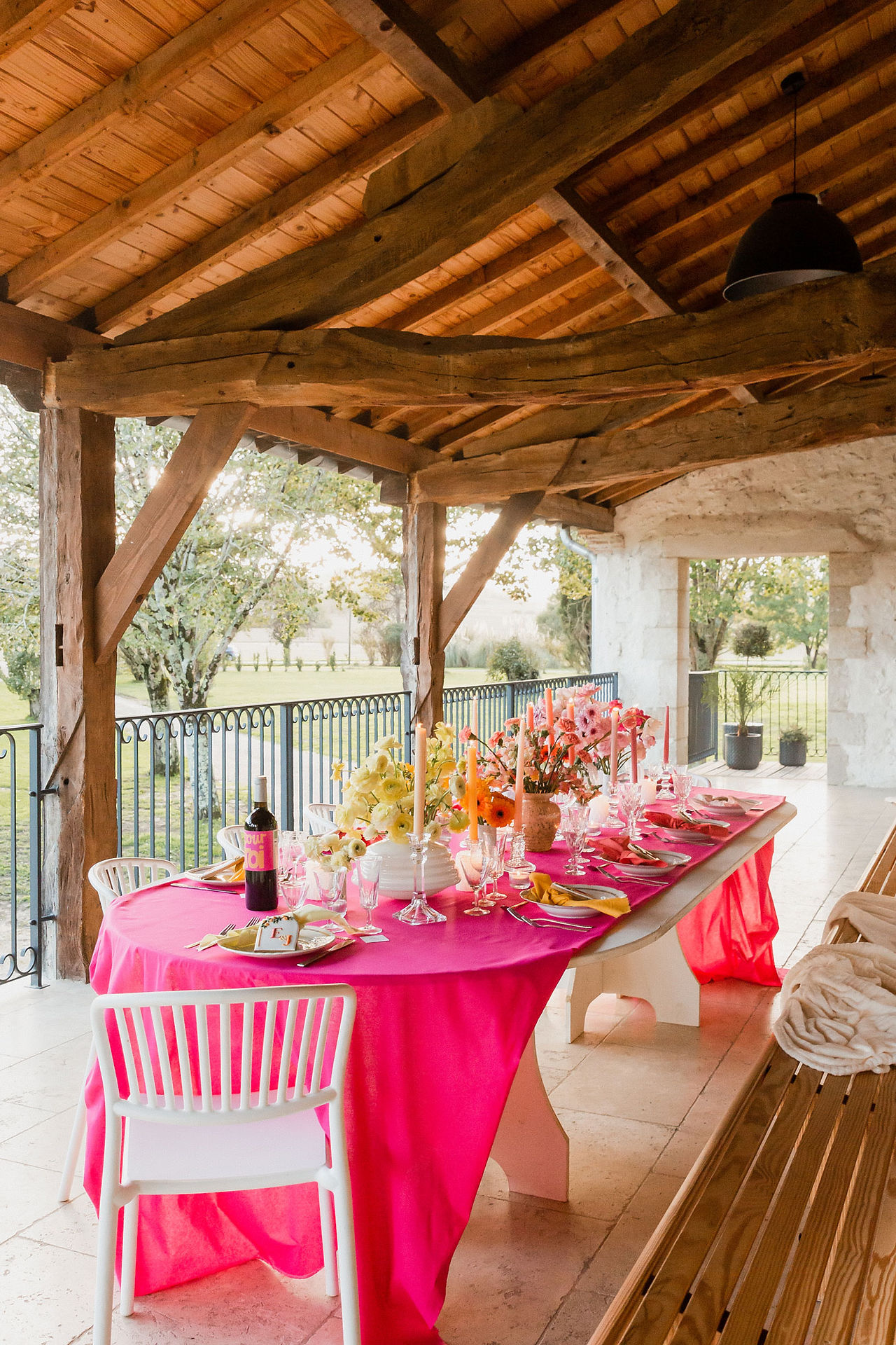 shooting-inspiration-colore-ecoresponsable table des mariés