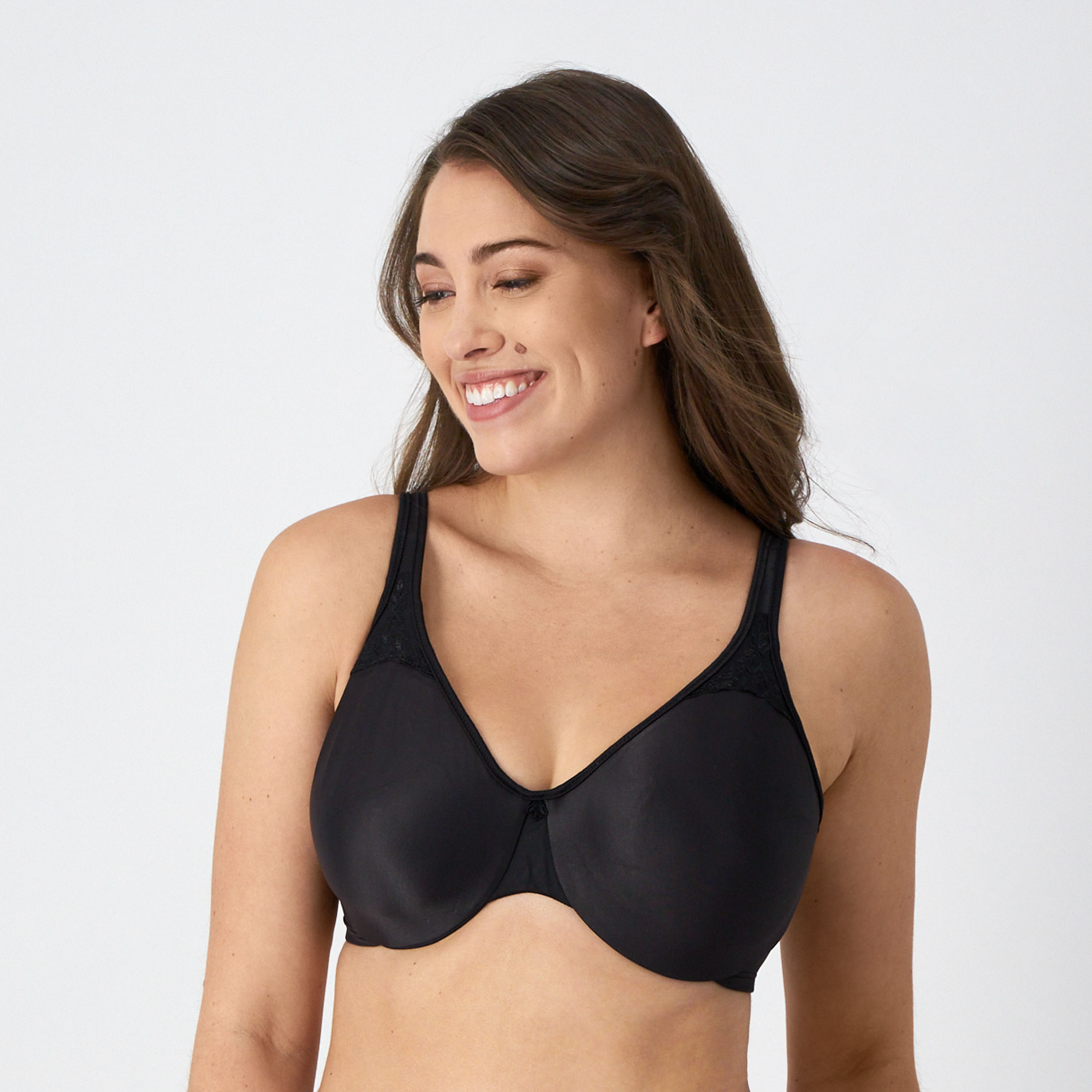 BALI PASSION FOR COMFORT MINIMIZER UNDERWIRE BRA DF3385 BLACK