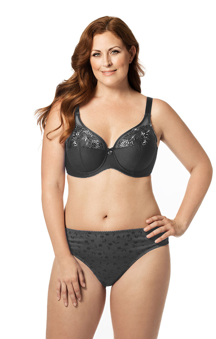 Elila 2401-BK EMBROIDERED UNDERWIRE

