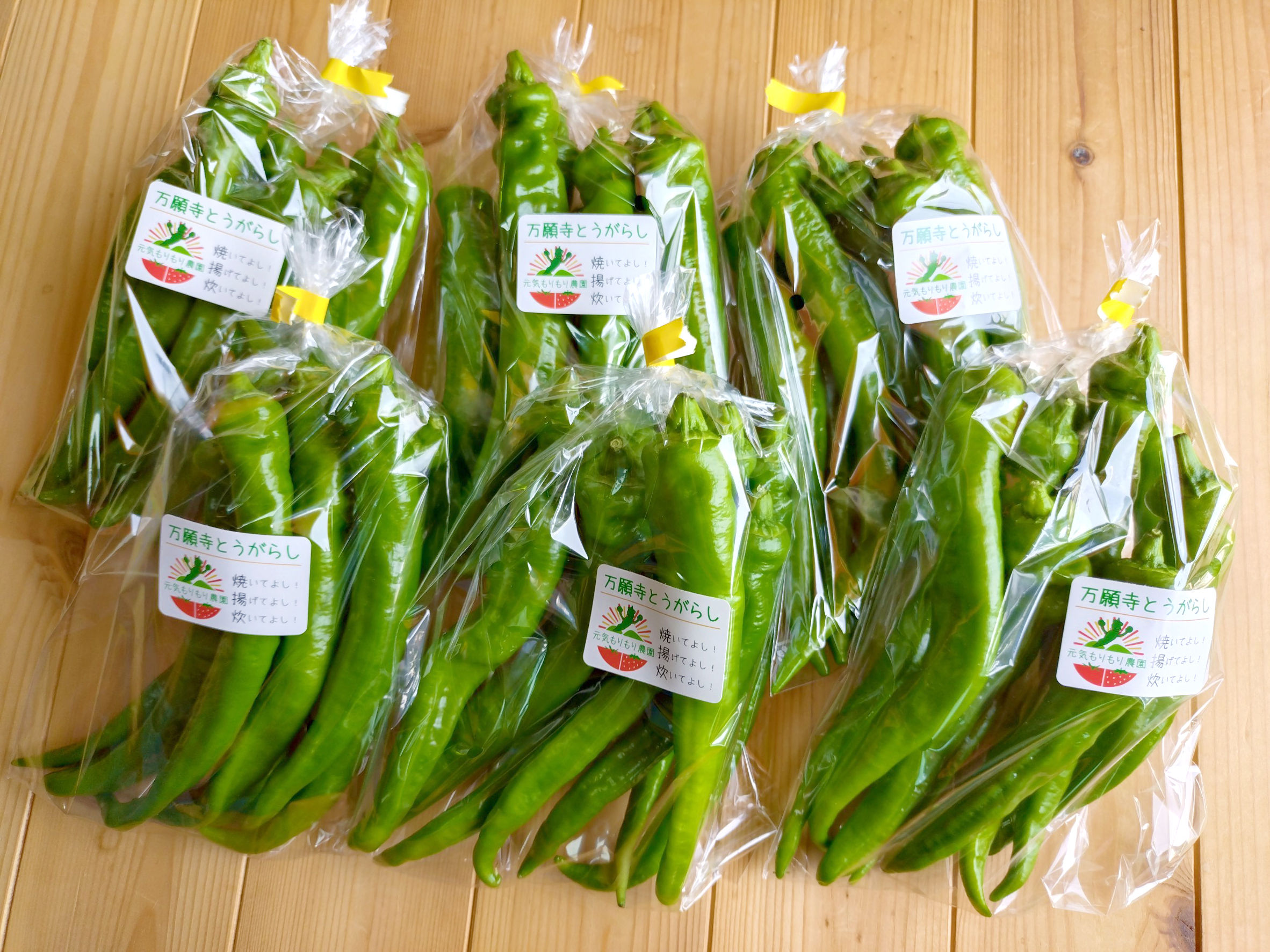 万願寺とうがらし 180g袋/6袋入り