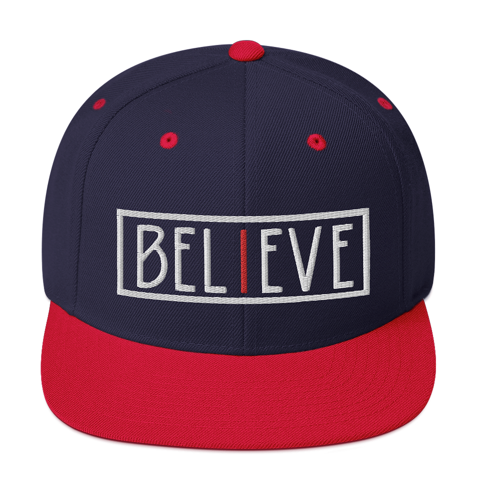 Thumbnail: iBelieve Snapback (White/Red)