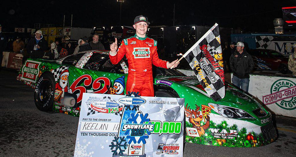 Keelan Harvick wins SNOWFLAKE 125