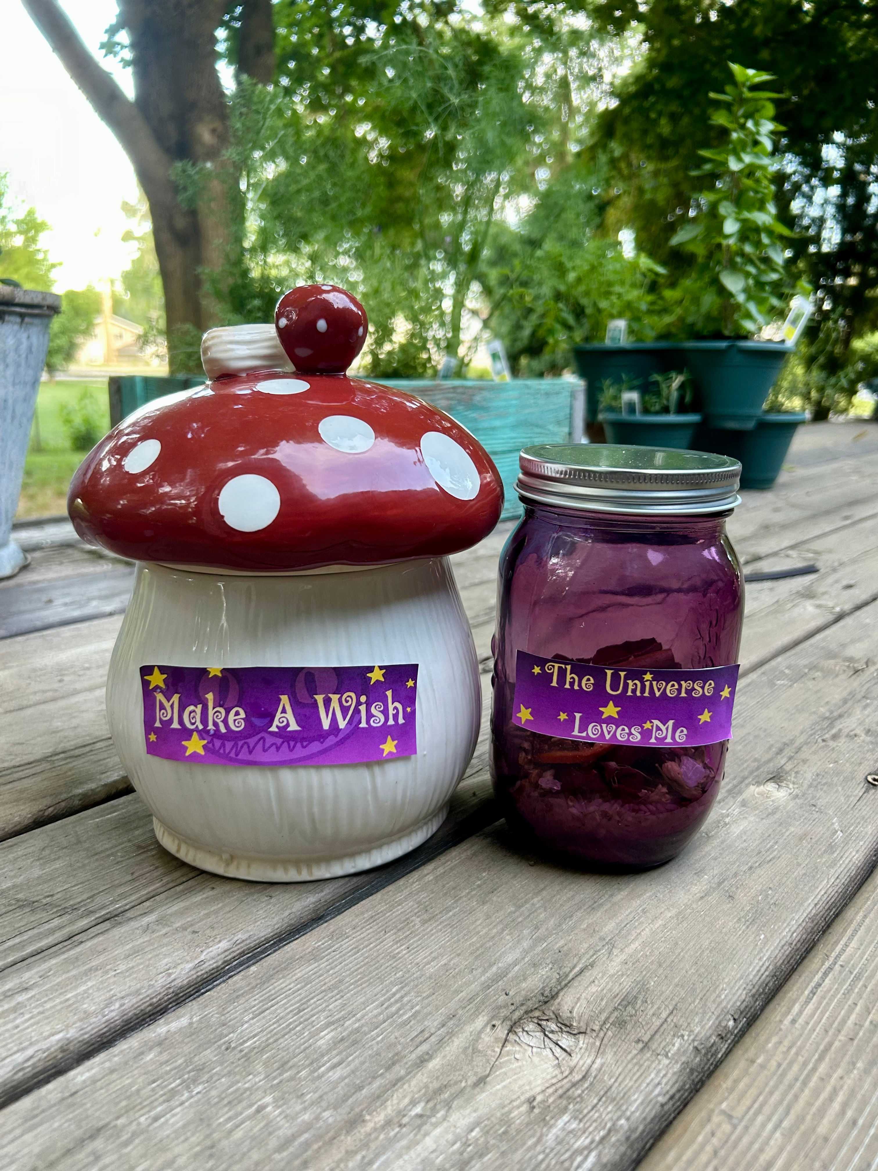 "Make A Wish" & "The Universe Loves Me" Jar Spell Bundle