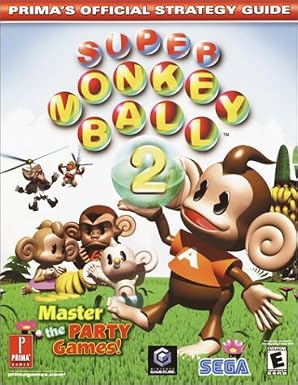 The cover features a few monkeys standing in a field. The one closest to the reader is balancing on one foot and holding an orb in his hand. On the orb a big number "2" is printed on it. In the field is a baby monkey, a monkey in a dress, and an angry monkey. There are two monkeys with propellors attached to them flying nearby.