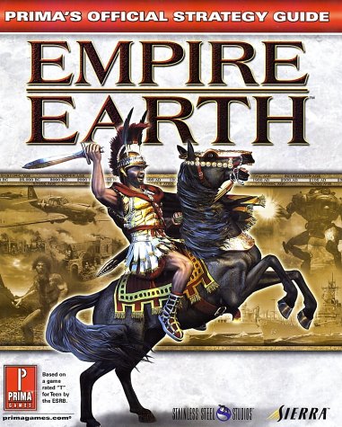 The cover features a gladiator on a horse that's kicking up on two its back two feet. The gladiator is wielding a sword. Behind this character is a timeline with drawings of different war conflicts under it. It shows somebody with a stick, an airplane, a giant mech, and a naval warship.