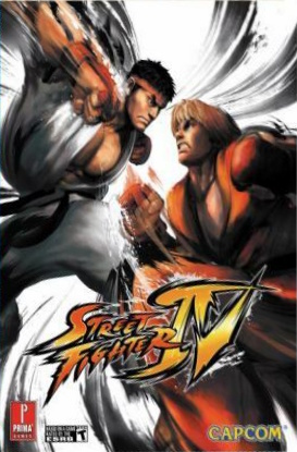 The cover features Ryu and Ken in gis facing off against each other. Ryu is coming down from the air and punching down at Ken. Ken is looking up at Ryu and about to counter with an uppercut. There are black, blurry lines swirling in towards the characters from the edges of the page.