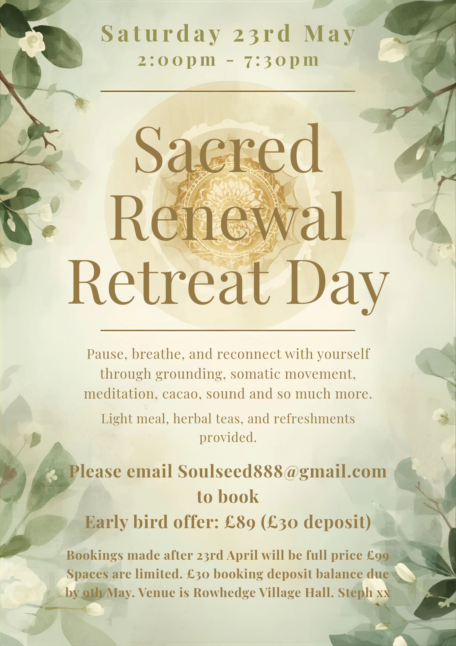 Soul Seed retreat day setting