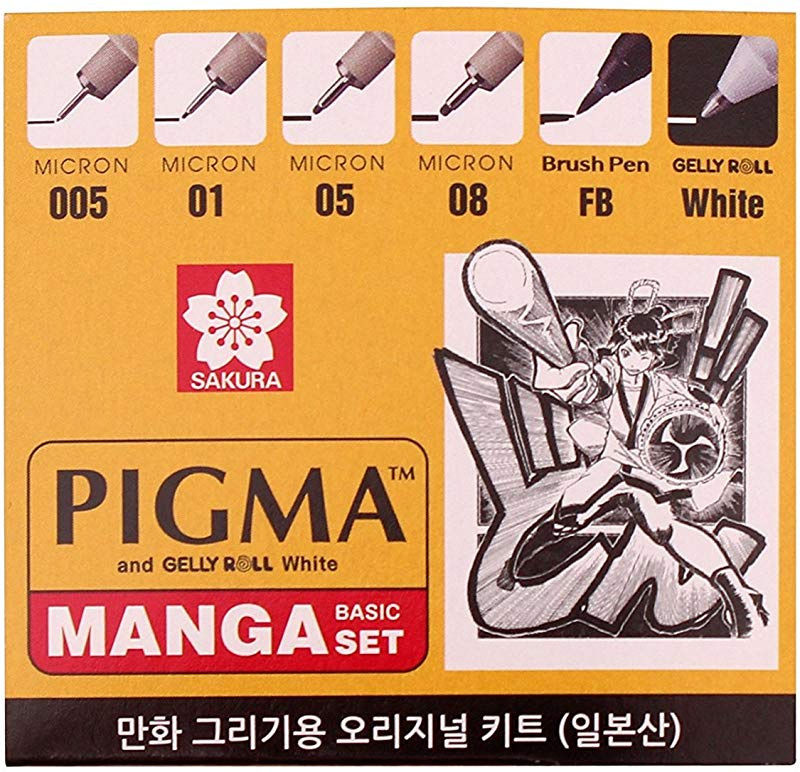 Thumbnail: Sakura Pigma MANGA SET - 6 pens