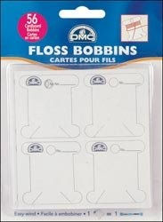 Pack of 56 Cardboard Floss Bobbins