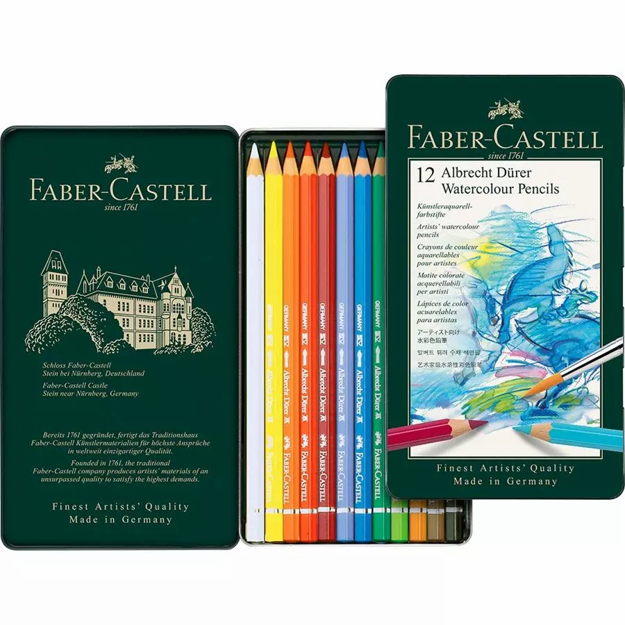 Faber Castell Albrecht Durer watercolour pencils - Tin of 12