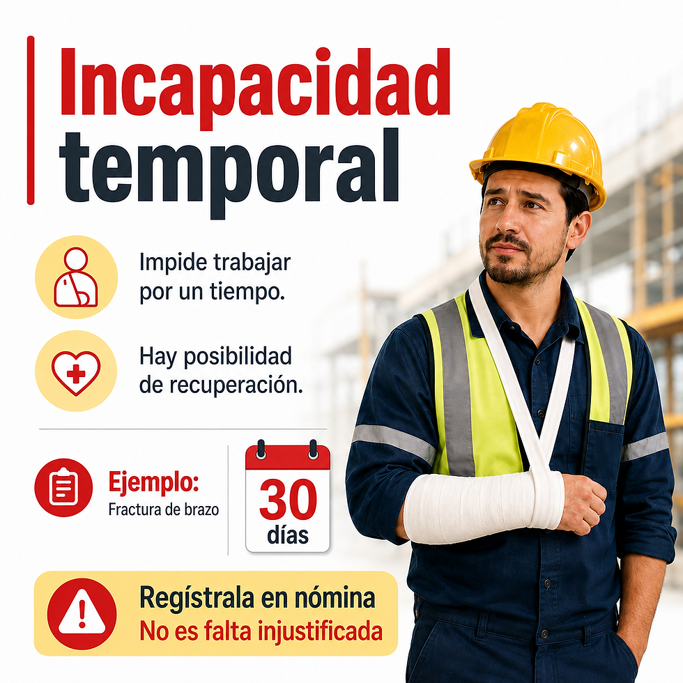 Tipos de incapacidades laborales