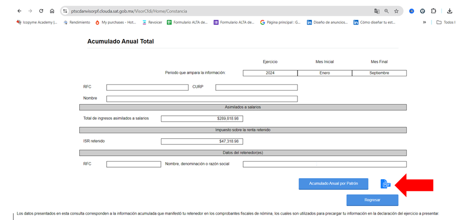 Cómo consultar mis recibos de nómina SAT