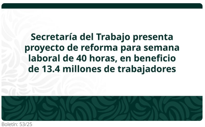 jornada laboral de 40 horas