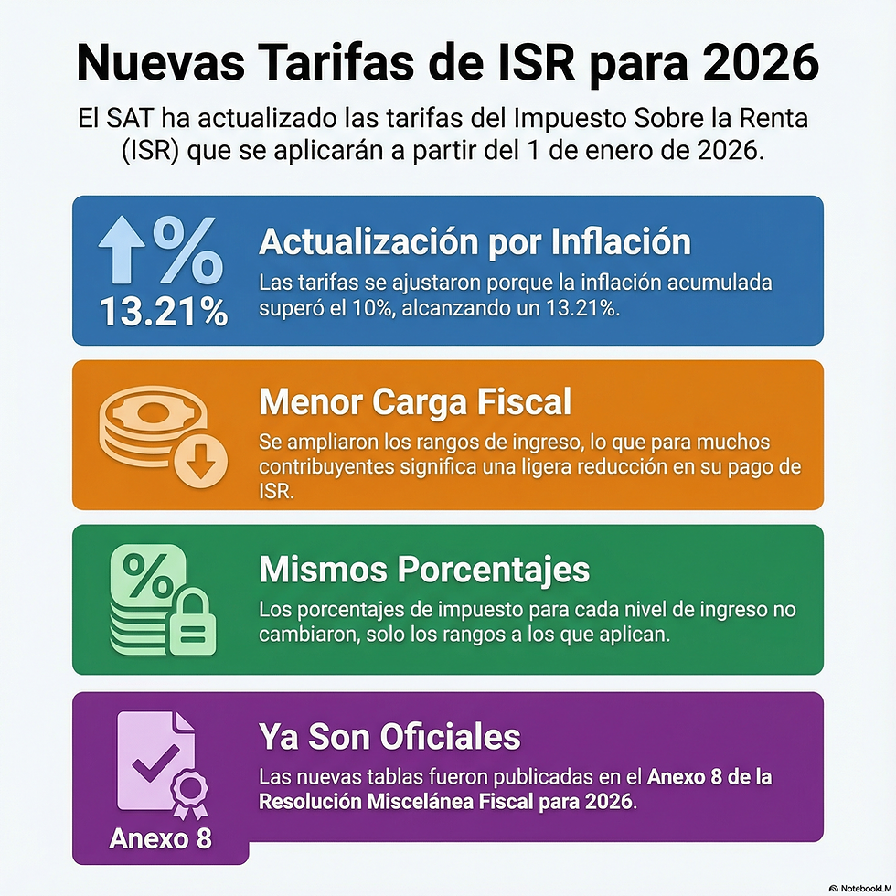 Tablas ISR 2026