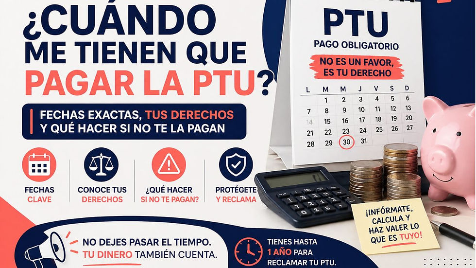cuAndo me tienen que pagar la PTU