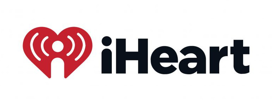 iHeart logo, red heart with radio waves