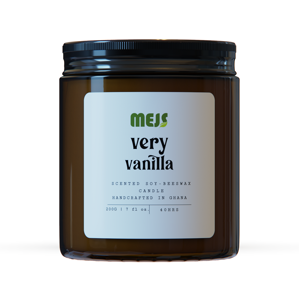 Very Vanilla Beeswax - Soy Candle Large Front View