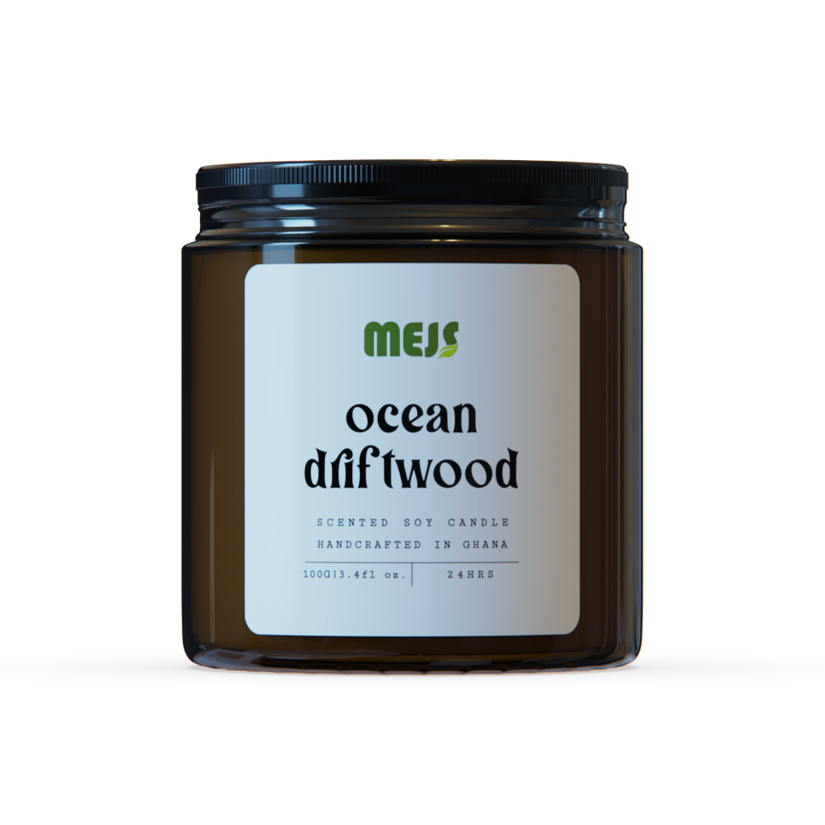 Ocean Driftwood Soy Candle - Small Front View