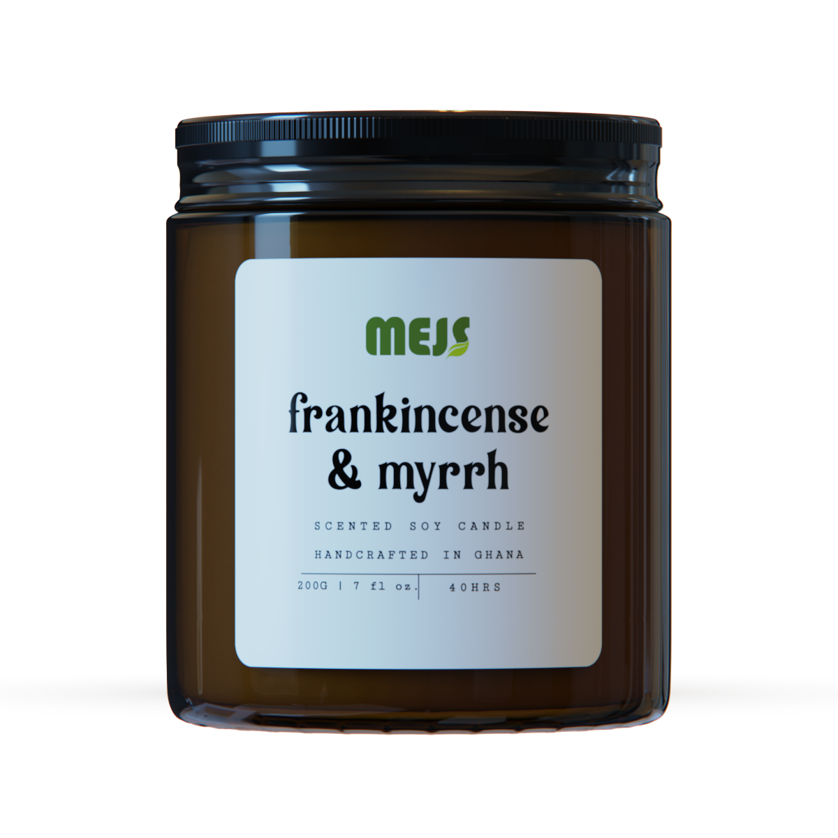 Frankincense & Myrrh Soy Candle - Large Front View