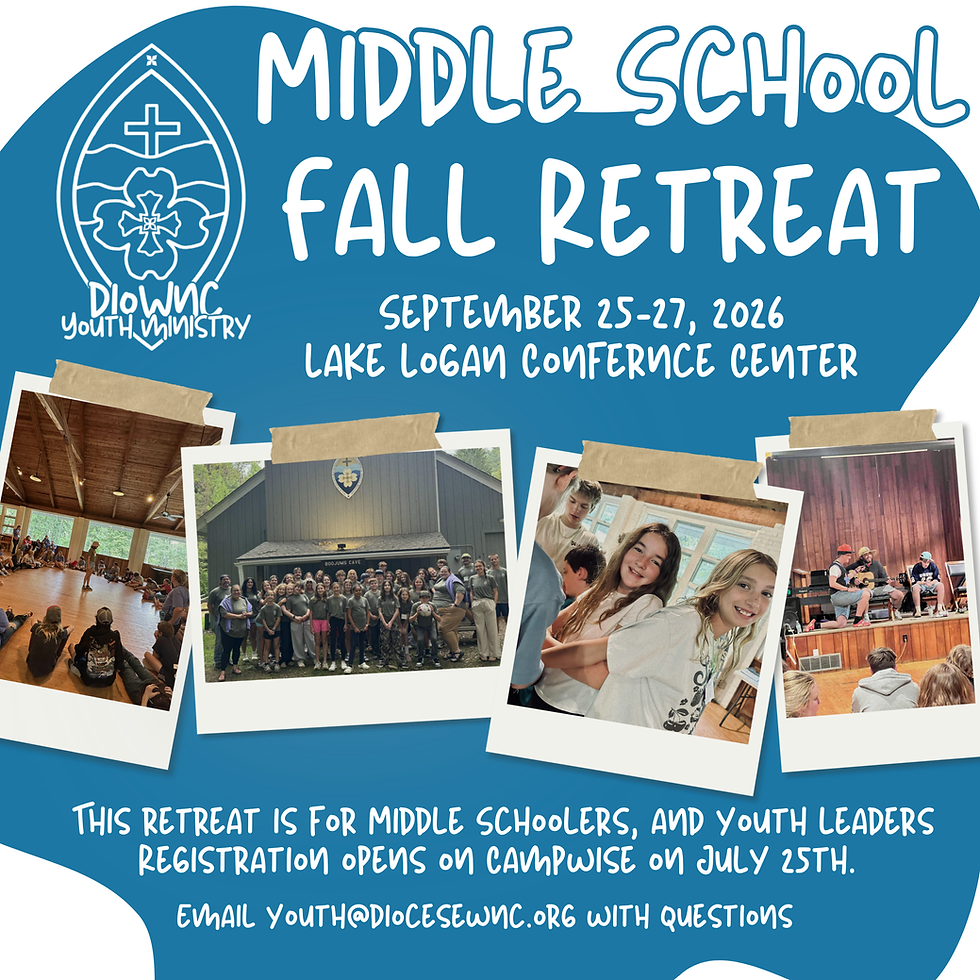 Middle School Fall Retreat